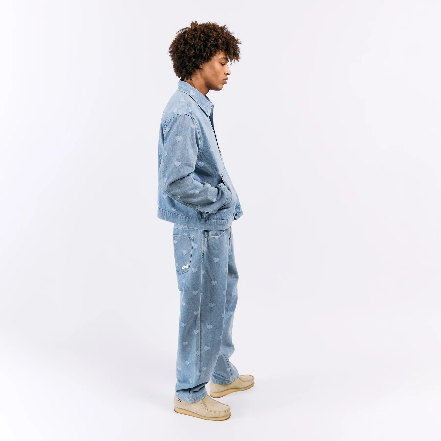 CRUSH DENIM PANTS by GOLF WANG - Image 7