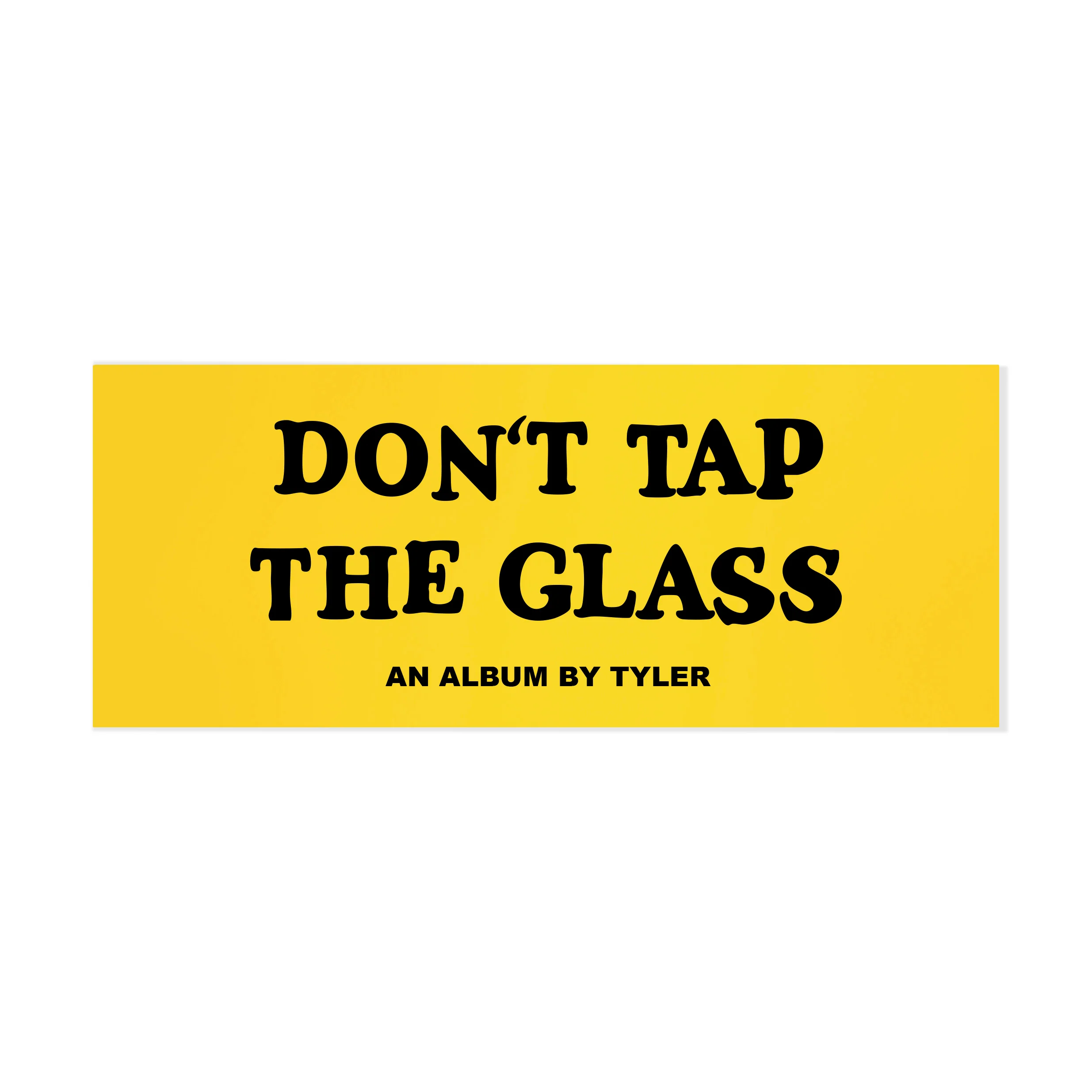 GLASS BOX LOGO STICKER